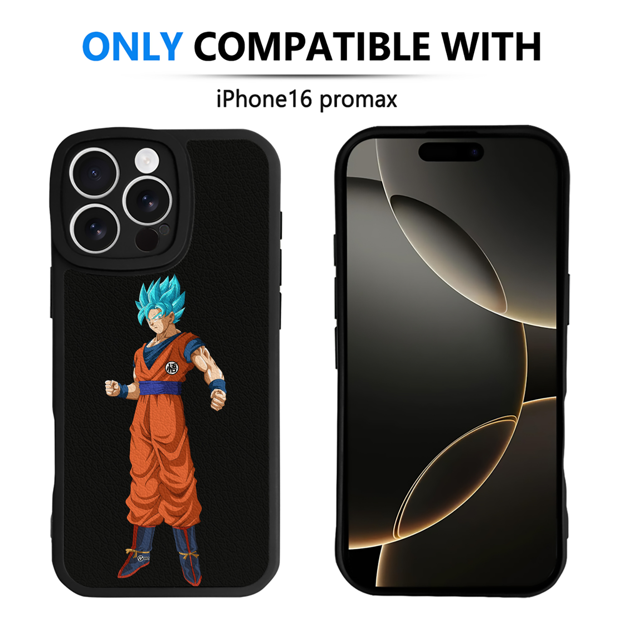 （画像用） ドラゴンボール 孫悟空（そん ごくう）Son Goku カカロット DRAGON BALL Kakarotto 【iPhone 16シリーズ対応】シリコンスマホケース（レザー調） 材質：シリコン